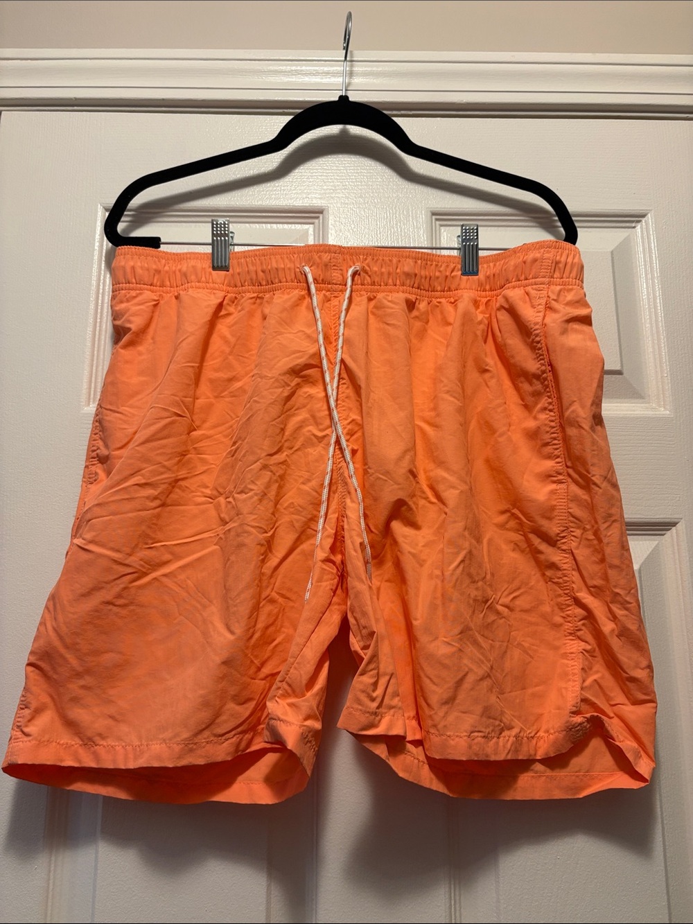 Goodfellow & Co Orange Swim Trunks with White Drawstring